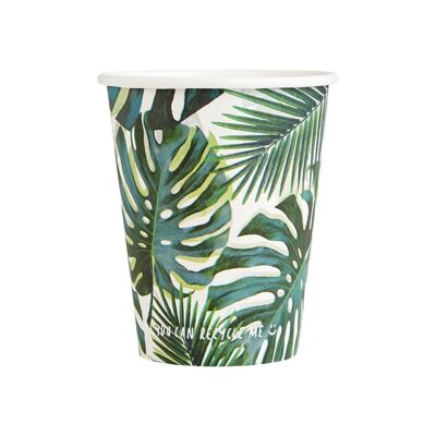 Gobelets tropicaux en papier - paquet de 8