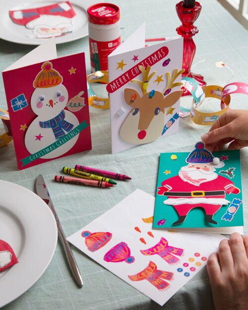 Make Your Own Christmas Cards Kit - 12 Pack