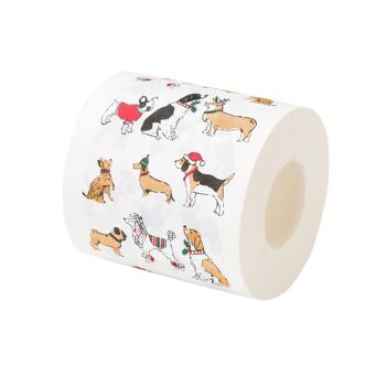 Papier toilette chien de Noël 3