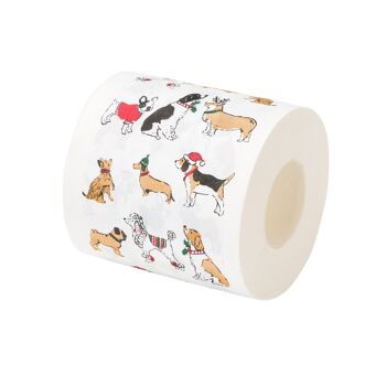 Papier toilette chien de Noël 1