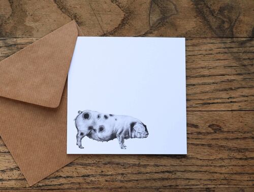 Art Card 'Happy Pig'