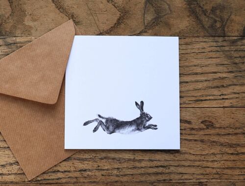 Art Card 'Running Hare'