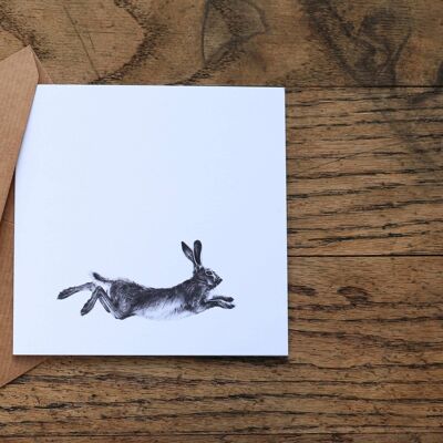 Art Card 'Running Hare'