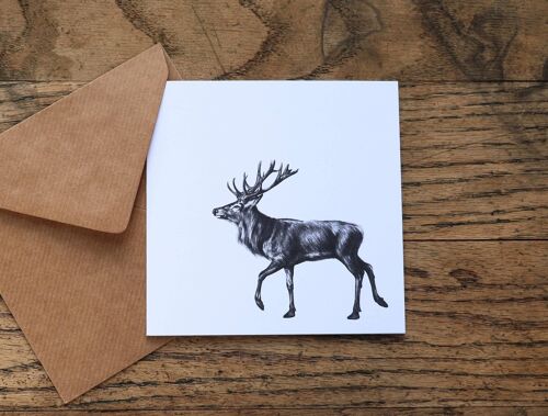 Art Card 'Strolling Stag'