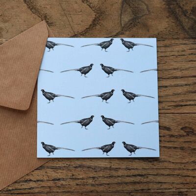 Baby Blue 'Pleasant Pheasant' Multi Card