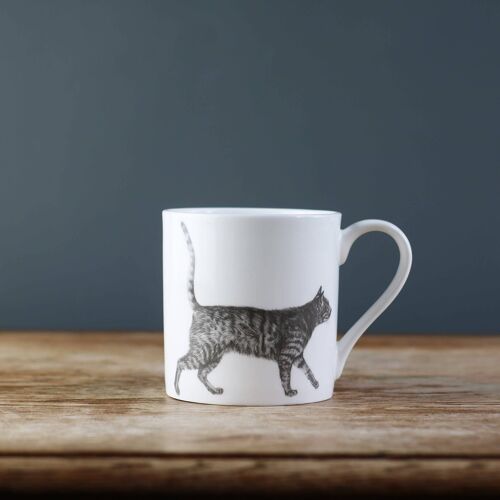 Casual Cat Fine Bone China Cup