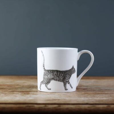 Taza de porcelana fina Casual Cat