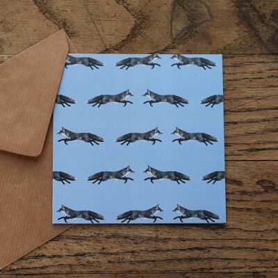 Multitarjeta azul polvoriento 'The Smart Fox'