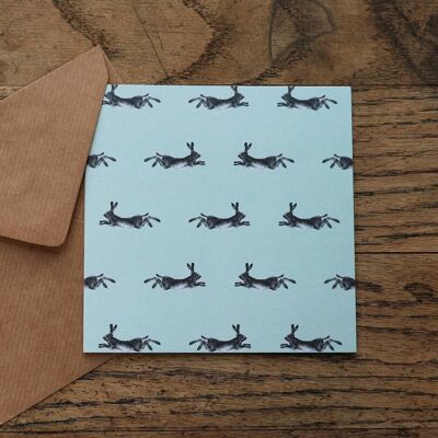 Eggshell 'Running Hare' Multi Card