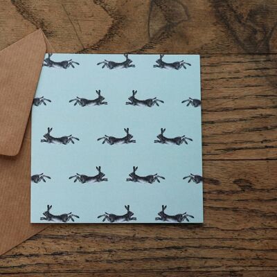 Coquille d'oeuf 'Running Hare' Multi Card