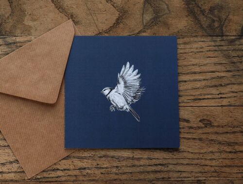 Navy 'Blue Tit' Card