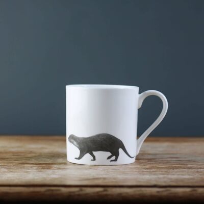 Otter Totter Tasse aus feinem Knochenporzellan