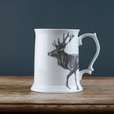 Strolling Stag Fine Bone China Pint Tankard