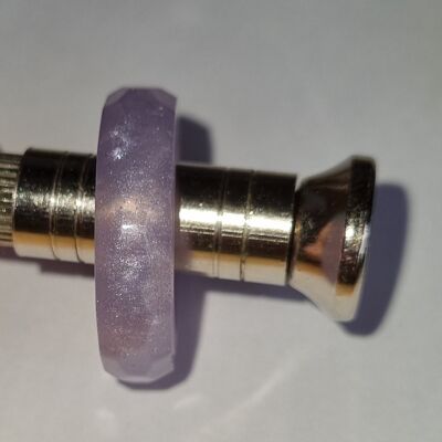 Heart Crystal Rhinestone Silver Chain Pendant Necklace - Purple