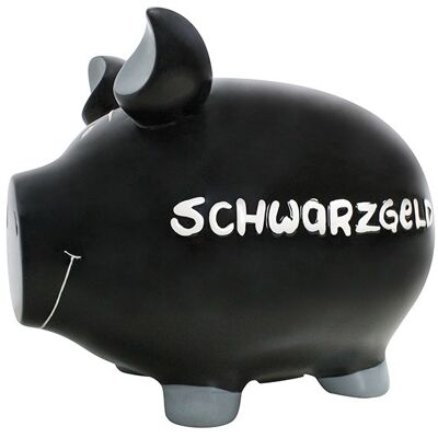 Spardose KCG Monster-Schwein Schwarzgeld, aus Keramik, Art. 100005 (B/H/T) 30x25x25 cm