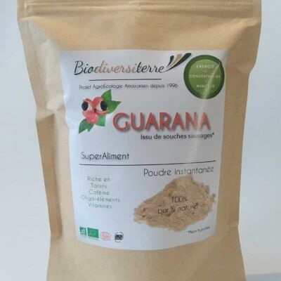 425g of Guarana vine powder A.E.A. Ecocert certified organic