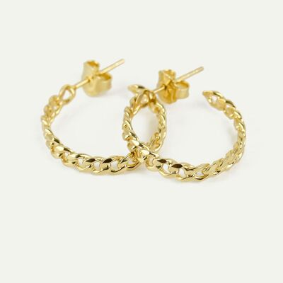 Curb Chain Ohrringe - Gold