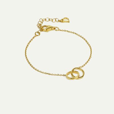 Double-Ring Armband - Gold