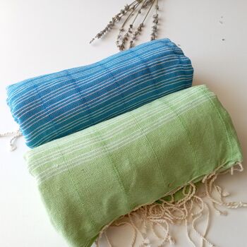 Turkish Towel / Set of 2 pcs / Pestemal or Fouta / 100%coton 1