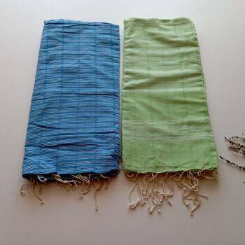 Turkish Towel / Set of 2 pcs / Pestemal or Fouta / 100%coton 2