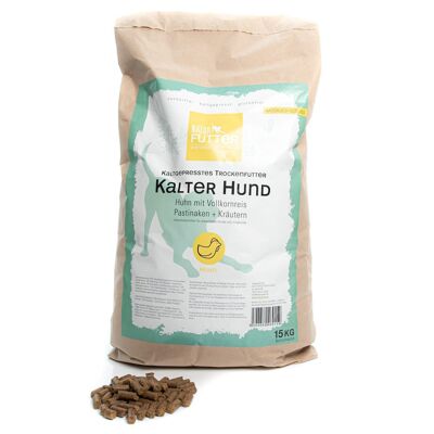 Kalter Hund Huhn & Reis – Naturfutter Trockenfutter 15kg