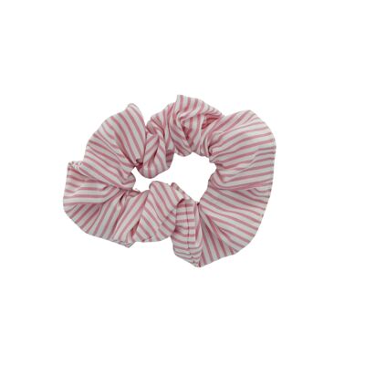 Maëlys scrunchie with pink stripes