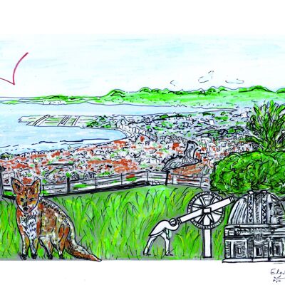 Carte Postale d'Art - Observatoire de Nice
