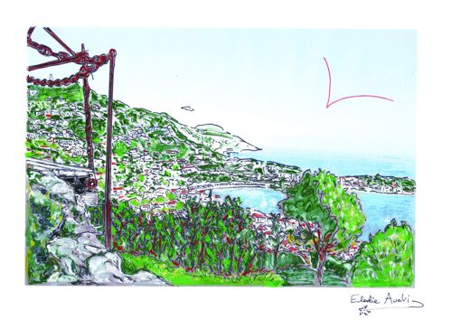 Carte Postale d'Art - Nice - Fort du mont Alban