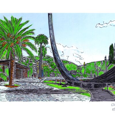 Carte Postale d'Art - Nice - Arc de Venet (jardins Albert 1er)