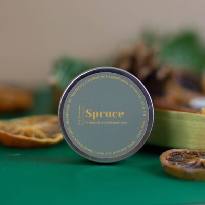 Mini scented soy candles, Spruce