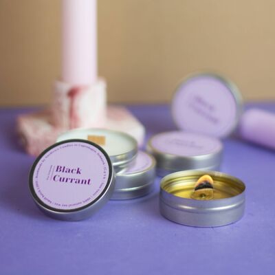 Mini scented soy candles, Black Currant