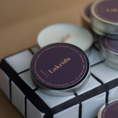 Mini scented soy candles, Licorice