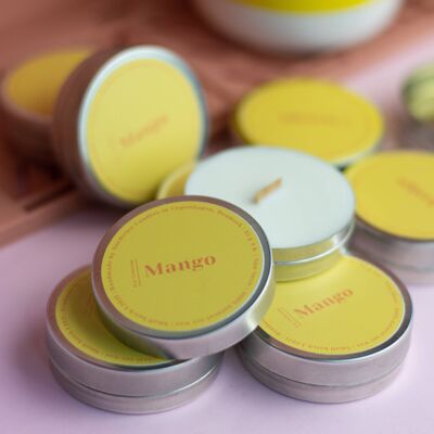 Mini candele profumate di soia, Mango