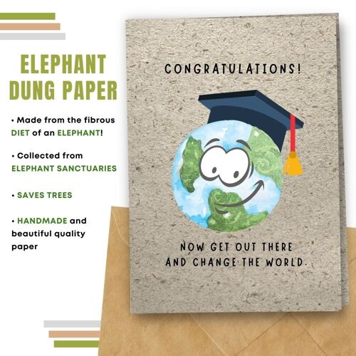 Handmade Eco Friendly Occasional Cards | Sustainable Occasional Cards | Made With Plantable Seed Paper, Banana Paper, Elephant Poo Paper, Coffee Paper and more | Pack of 8 Greeting Cards | Now Get a Job