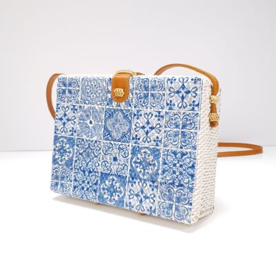 Tiles rattan bali bag