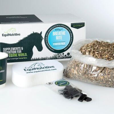 Breathe-Rite Respiratory Supplement for Horses – 100% Natural - Starter Pack - 600g