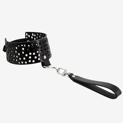 Choker-collar, model leather choker & leash