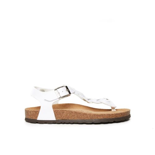 Sandalo infradito AIDA in eco-pelle bianco da donna. Codice fornitore MD5115