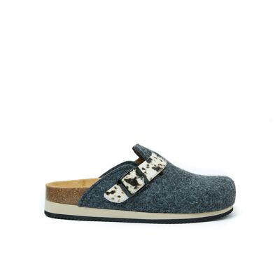 NOE gray felt slipper for women. Supplier code MI1335