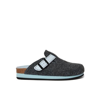 NOE gray felt slipper for women. Supplier code MI1334