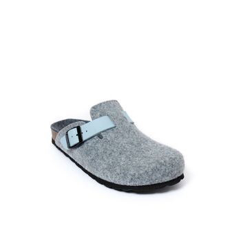 Chausson NOE en feutre gris pour femme. Code fournisseur MI1190 2