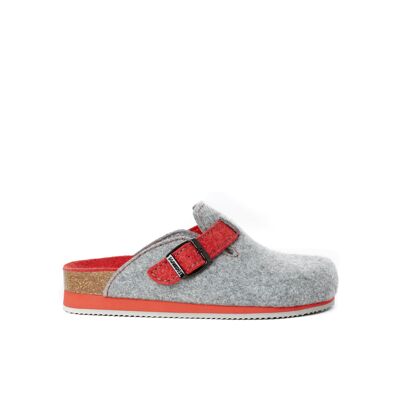 NOE gray felt slipper for women. Supplier code MI1333