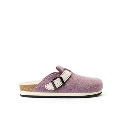 NOE purple felt slipper for women. Supplier code MI1330