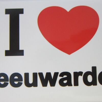 Imán de nevera I Love Leeuwarden