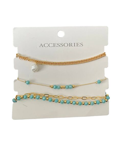 TRIPLE 18 GOLD PLATED FASHION BRACELETS WHOLESALE