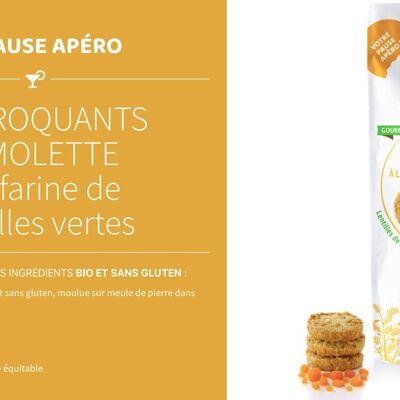 Glutenfreie Mimolette-Aperitif-Kekse 6 Monate gereift