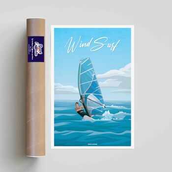 SPORTS NAUTIQUES l Affiche Windsurf - 30 x 40 cm 3