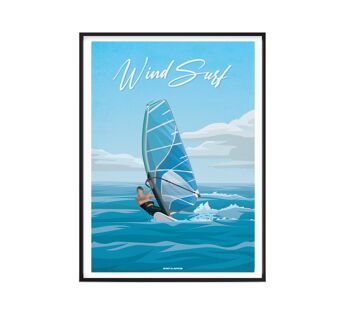 SPORTS NAUTIQUES l Affiche Windsurf - 30 x 40 cm 4