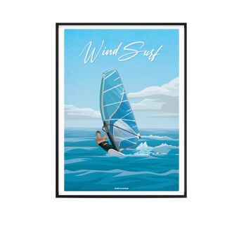 SPORTS NAUTIQUES l Affiche Windsurf - 40 x 60 cm 4