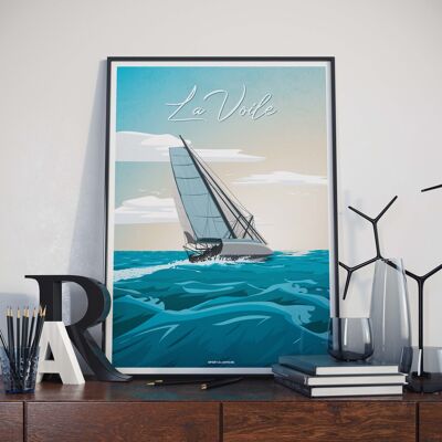 SPORT ACQUATICI l Poster di vela - 40 x 60 cm